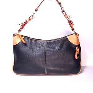 Dooney Bourke Signature Black Pebbled Leather Hand